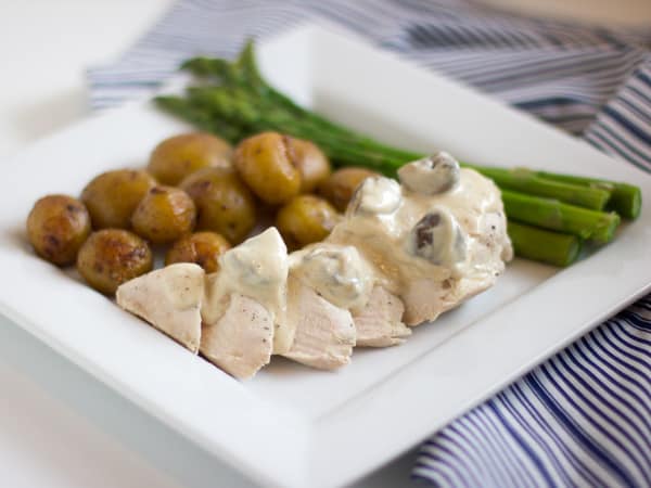 Chicken Sous Vide with Cognac Cream Sauce-2