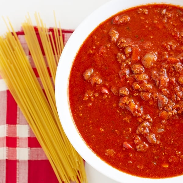 Classic Hearty Italian Meat Sauce - Homemade Spaghetti Recipe 