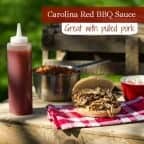 This thin sauce popular in the Carolinas is great as a mop sauce and finishing sauce for pulled pork, smoked ribs and more. Cider vinegar, ketchup, sugar and spices