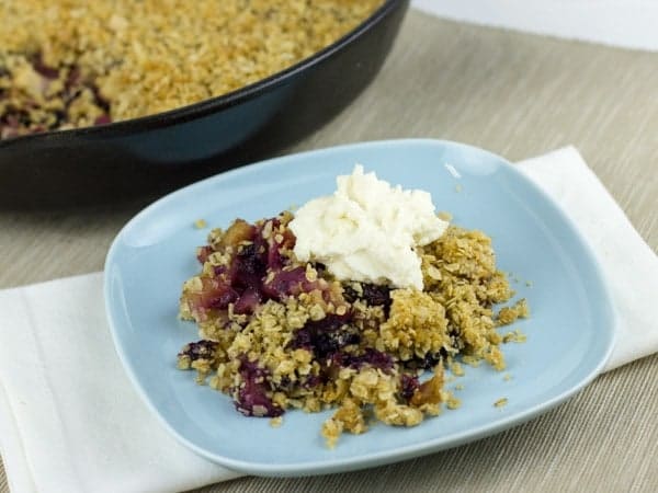 Apple Blueberry Crumble-8