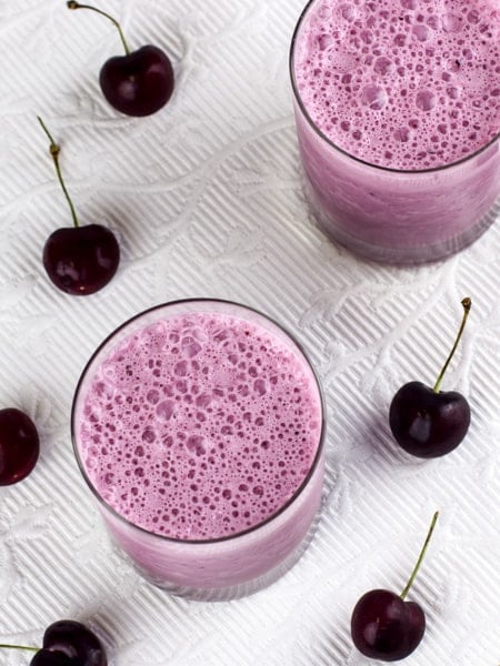 Black Cherry Milkshake Smoothie-3