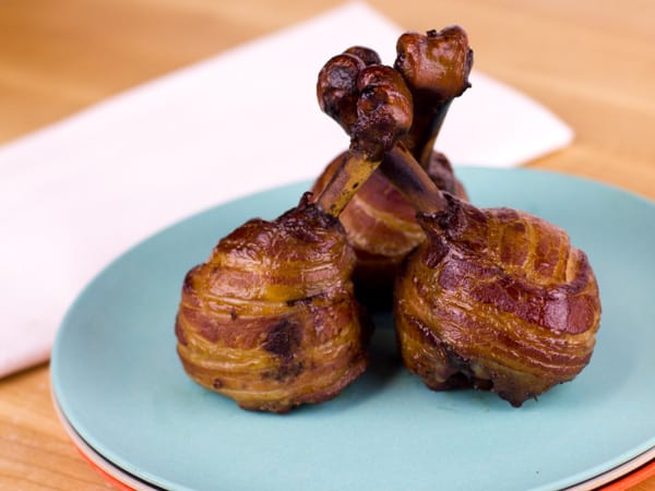 Bacon Wrapped Chicken Lollipops Smoked-25
