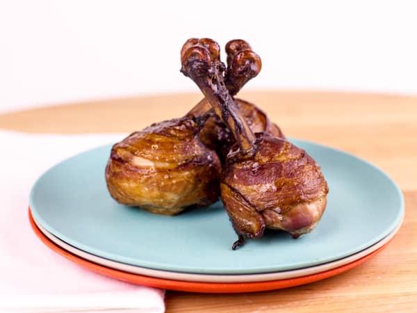 Bacon Wrapped Chicken Lollipops Smoked-26