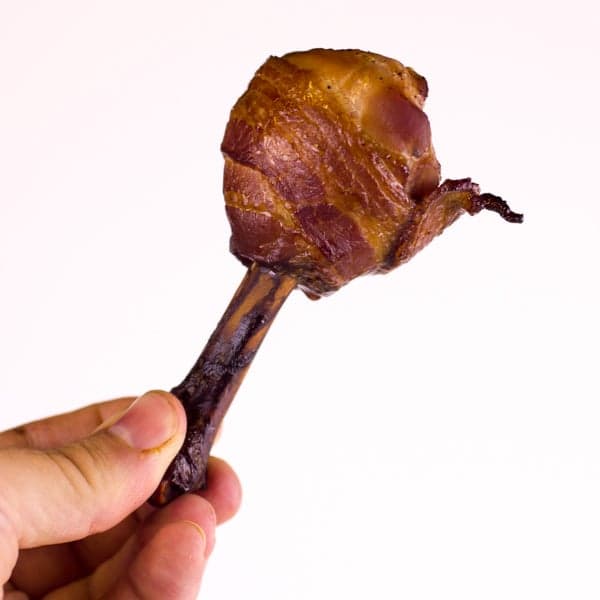 Bacon Wrapped Chicken Lollipops Smoked-28