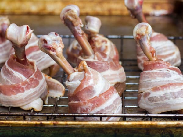 Bacon Wrapped Chicken Lollipops Smoked-5