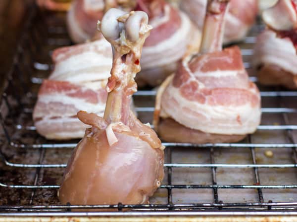 Bacon Wrapped Chicken Lollipops Smoked-6