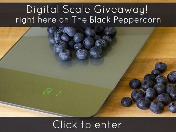 Gourmet Choice Digital Scale giveaway sidebar graphic