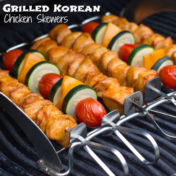 Grilled Korean Chicken Skewers text