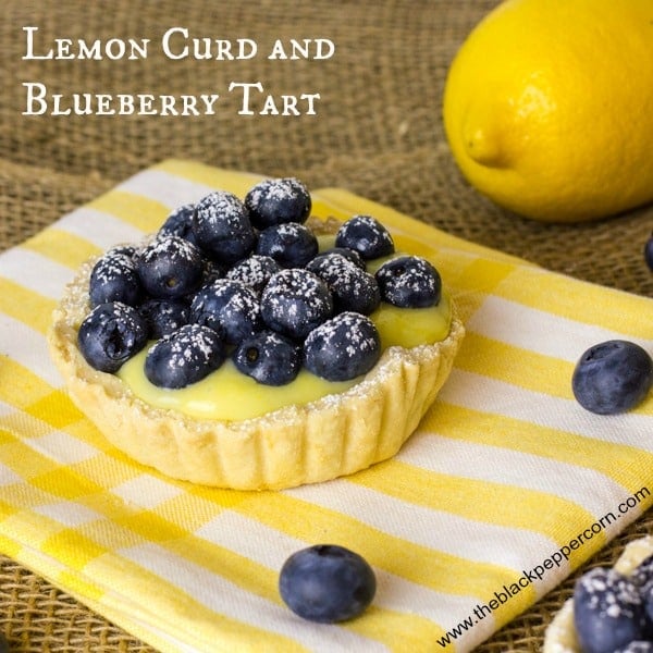 Lemon Blueberry Tart text