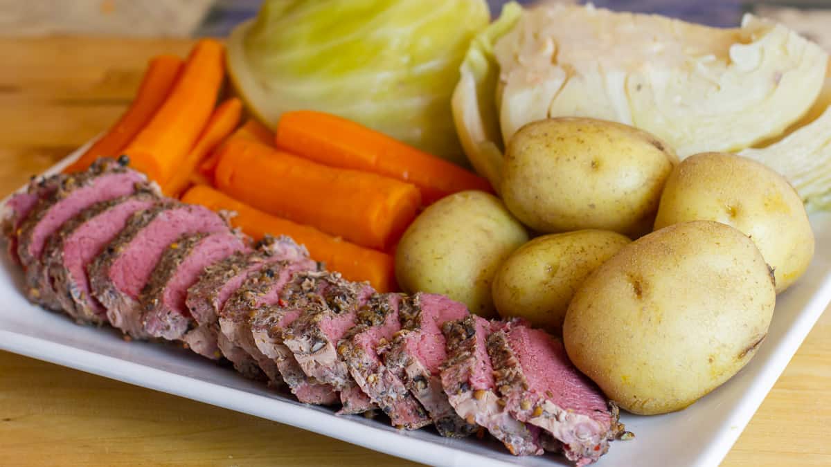 How To Cook Boiled Dinner With Corned Beef Beef Poster