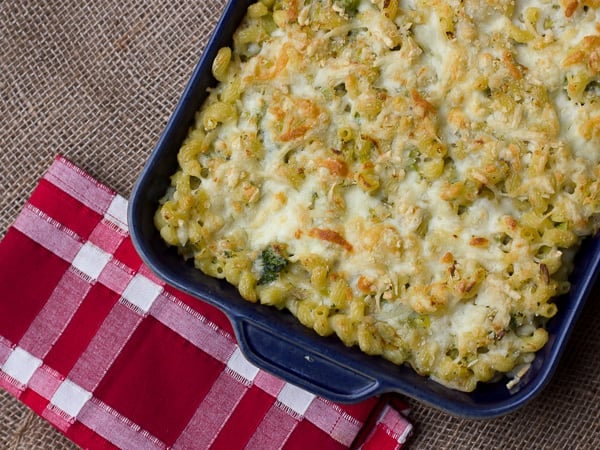 Cheesy Leek and Broccoli Pasta Bake-2