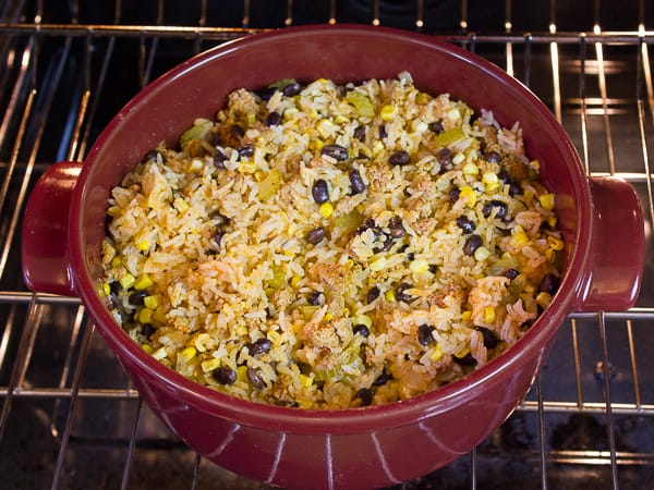 Chorizo Fiesta Rice Bake-4