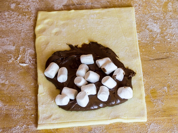 Nutella and Marshmallow Turnover Recipe - S'mores type taste!