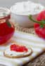 Easy to make sweet red pepper jelly that is great with crackers and cream cheese. Simple canning with instructions for how to process in hot water bath.