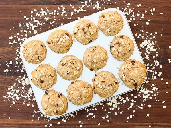 Leftover Oatmeal Muffins-3