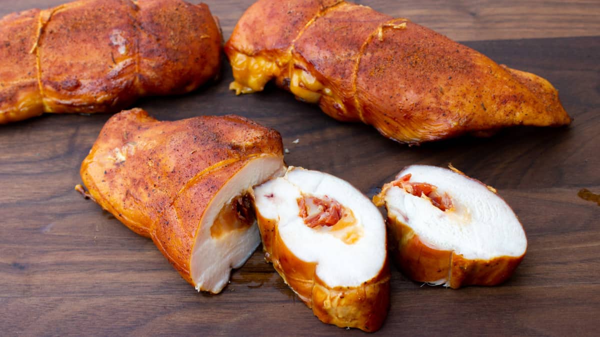 Smoked Chicken Breast Stuffed with Cheese and Chorizo Recipe
