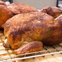 How to smoke a whole chicken in an electric smoker or pellet grill