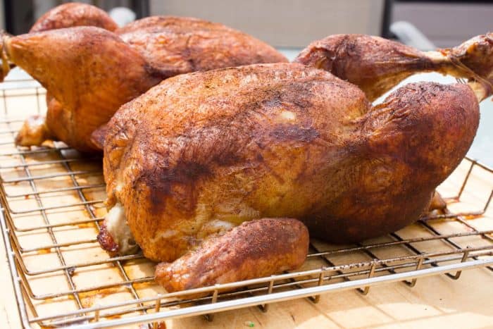 How to smoke a whole chicken in an electric smoker or pellet grill