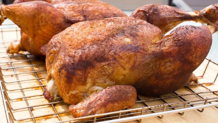 How to smoke a whole chicken in an electric smoker or pellet grill