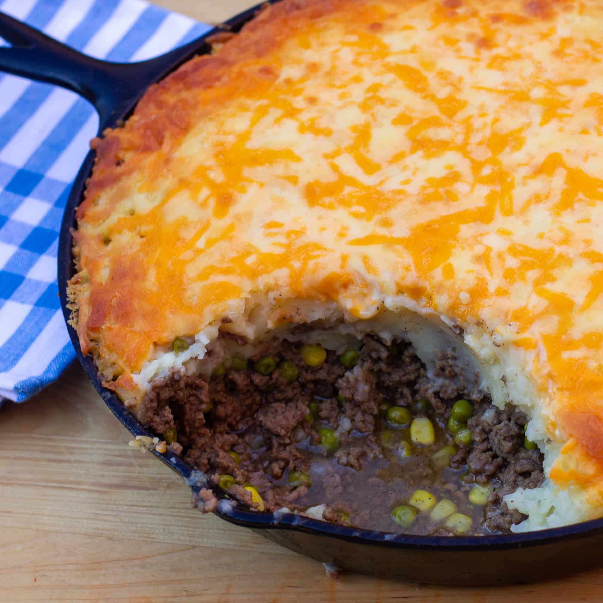 How to make a shepherd's pie in a cast iron skillet