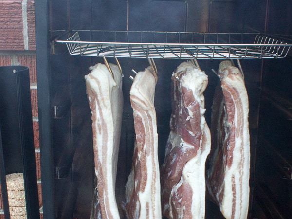 How to make bacon homemade hot smoked-14