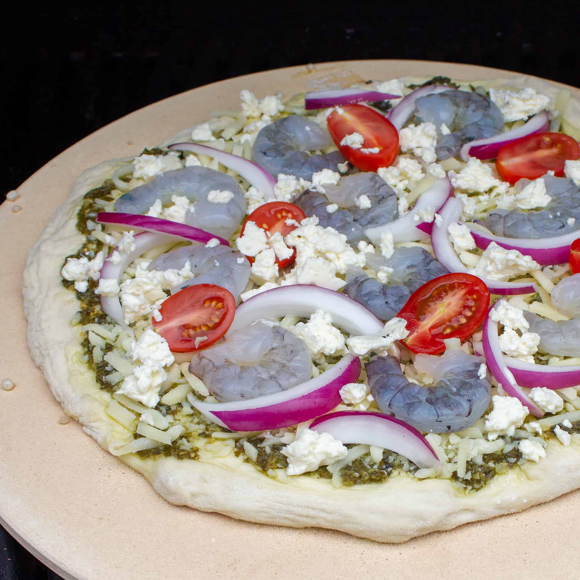 Using the Pizza Stone to Grill the pizza