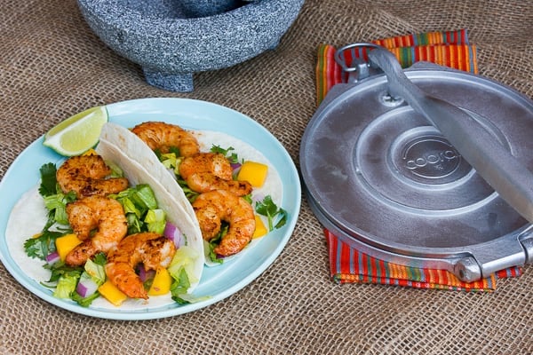 Grilled Chipotle Shrimp Tacos with Mango and Cilantro Salad-7