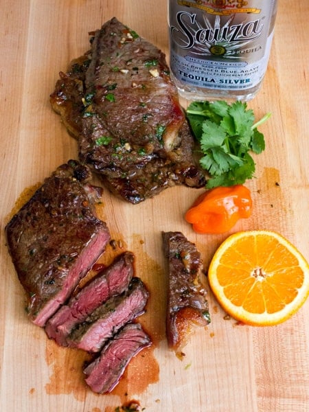 Grilled Tequila Habanero Orange Marinated Steak-11