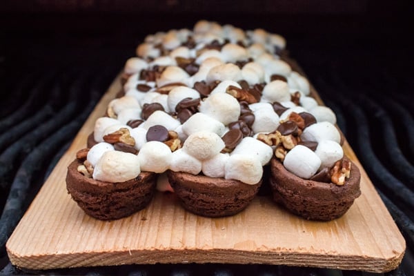 Plank Grilled Rocky Road Brownies-2