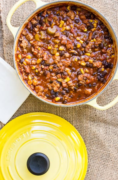 Smoked Pork Black Bean and Corn Chili-7