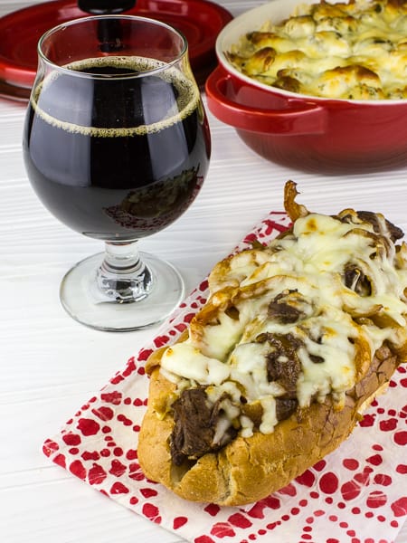 Beer Braised Beef and Swiss Melt