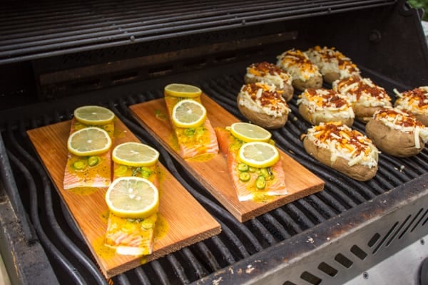 Cedar Plank Salmon with Honey Mustard Sauce-2