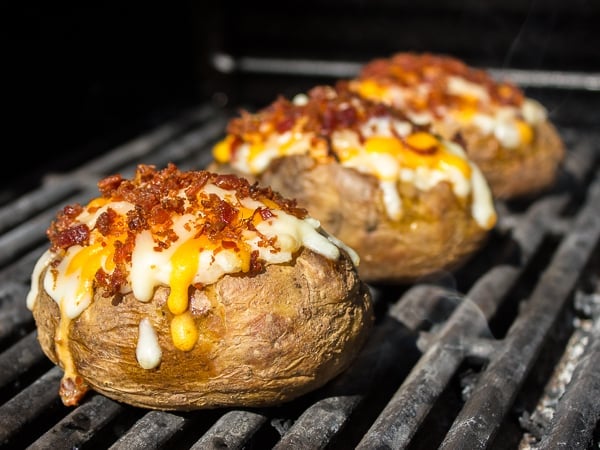 Grilled Cheddar Bacon Twice Baked Potatoes-3