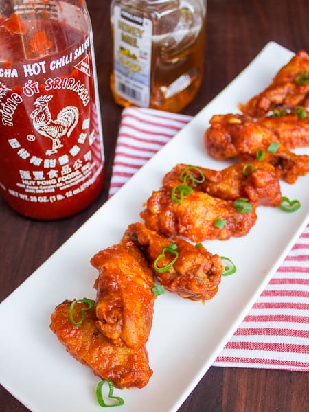 Honey Sriracha Chicken Wings-6
