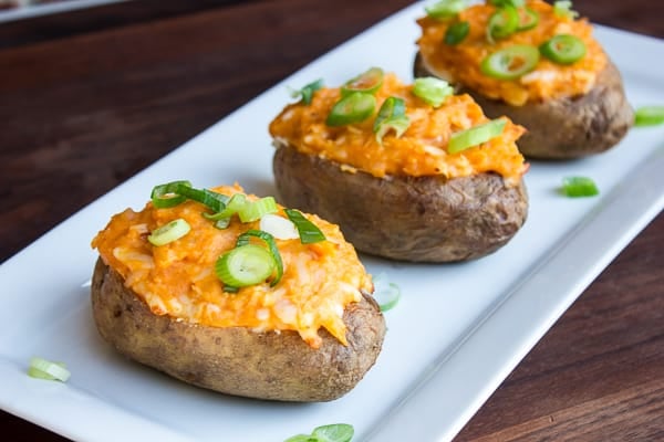 Grilled Buffalo Chicken Twice Baked Potatoes-2