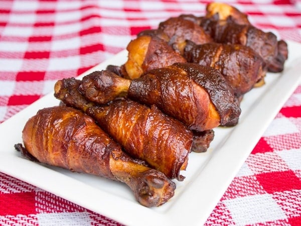 Smoked Bacon Wrapped Chicken Drumsticks_-2