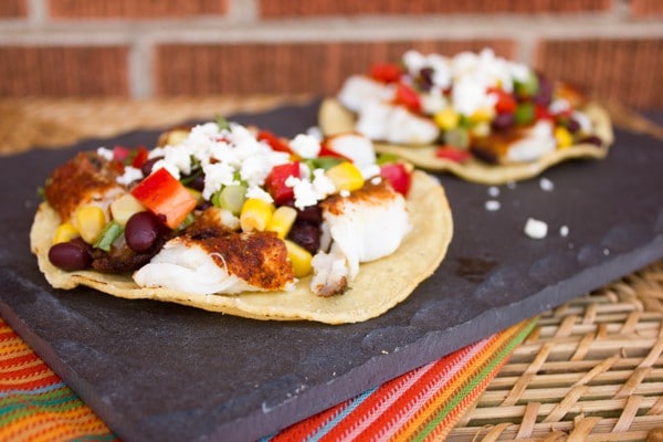 Grilled Catfish Corn and Black Bean Tostadas-9