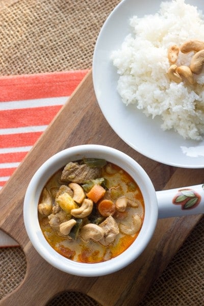 Thai Pork and Cashew Red Curry