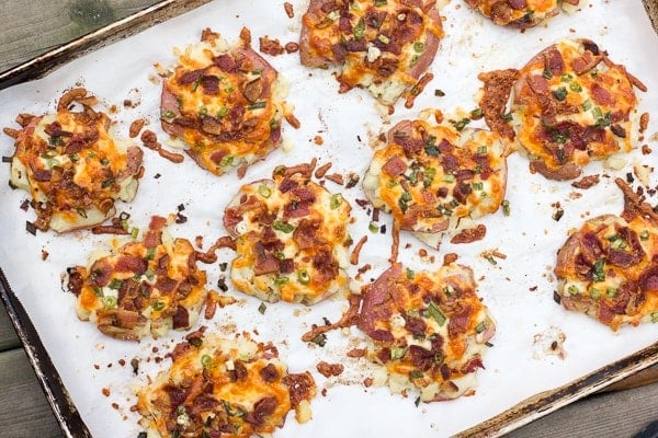 Bacon and Cheddar Smashed Potatoes-5