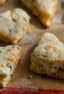 Fresh baked cheddar jalapeno scones are biscuits that have lots of cheddar cheese and minced pickled jalapeño peppers. Best served warm with soup or chili!