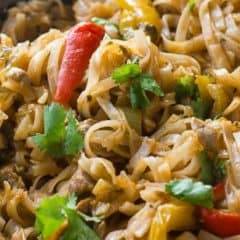 Thai Sweet Chili Pork with Rice Noodles