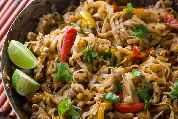 Thai Sweet Chili Pork with Rice Noodles