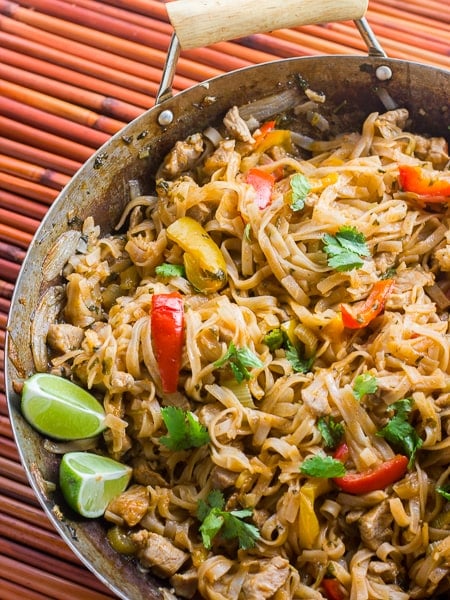 Thai Sweet Chili Pork with Rice Noodles