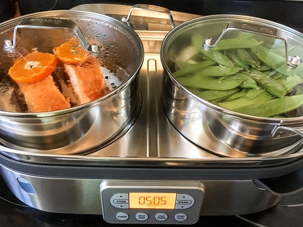 Steamed Salmon with Orange Hoisin Glaze