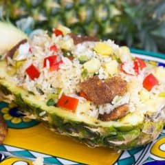 Jerk Smoked Tilapia Pineapple Pilaf