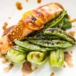 Steamed Salmon with Orange Hoisin Glaze