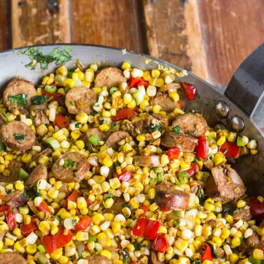 Skillet Corn and Chorizo Recipe