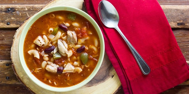 Rotisserie Chicken Soup Recipe - Minestrone Noodle Style