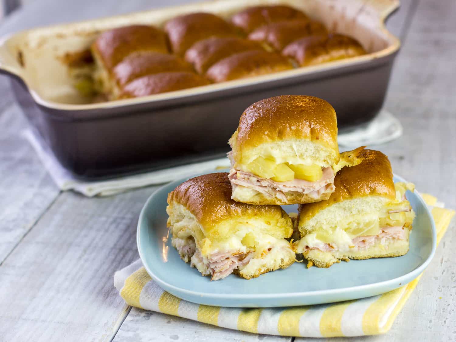 Ham and Pineapple Hawaiian Sliders Recipe