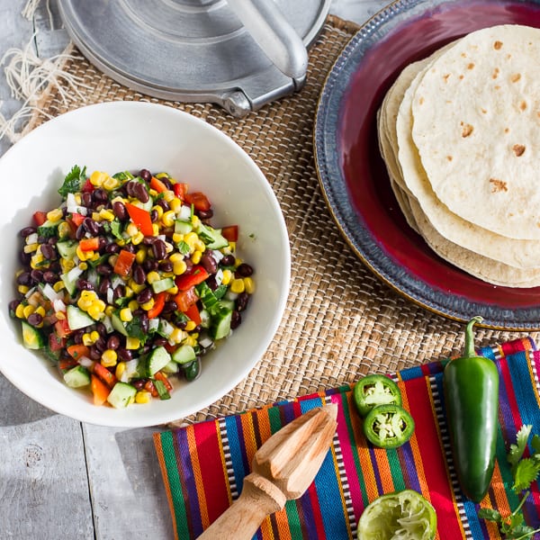 Mexican Fiesta Salad Black Bean and Corn